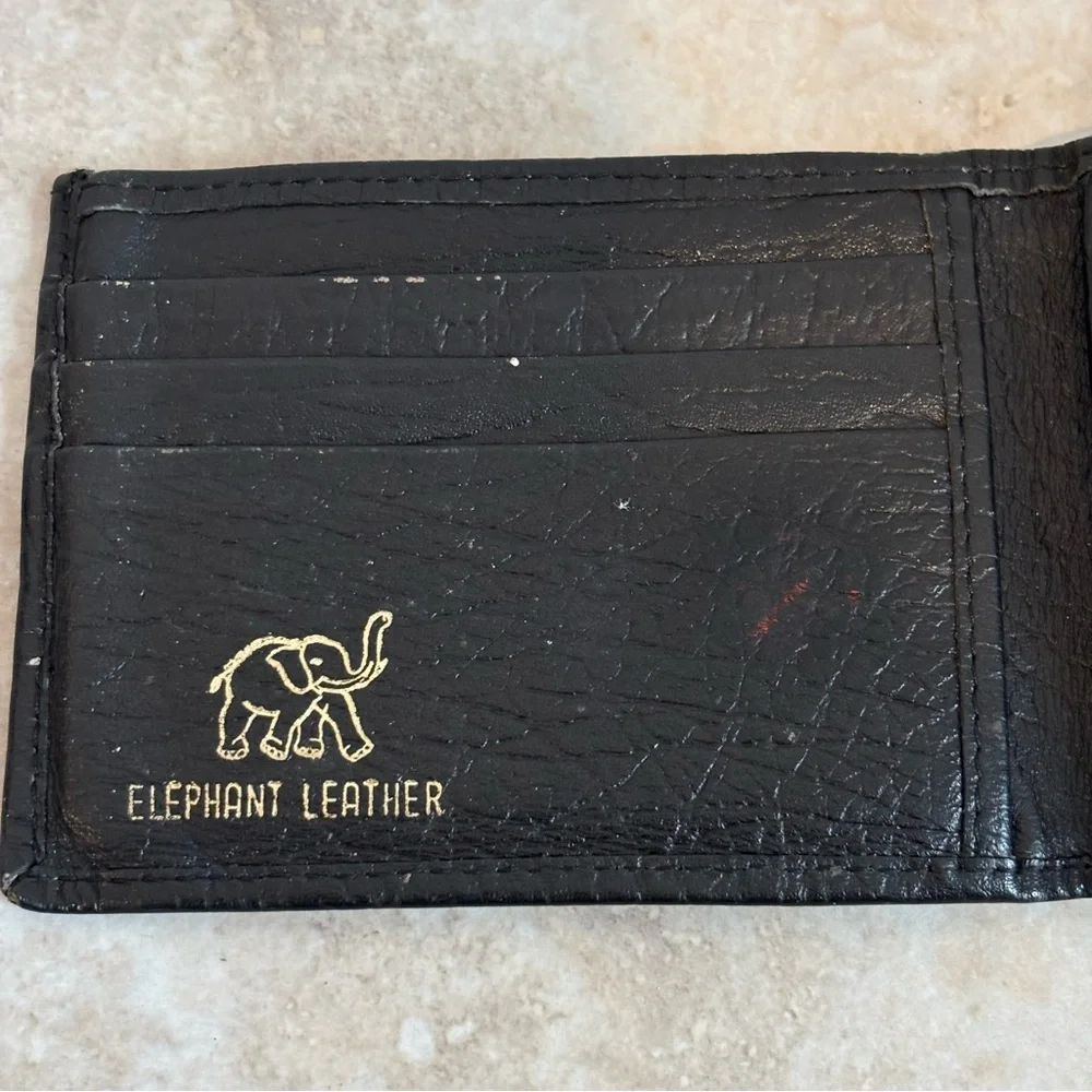 Vintage Jacob elephant leather bi-fold wallet